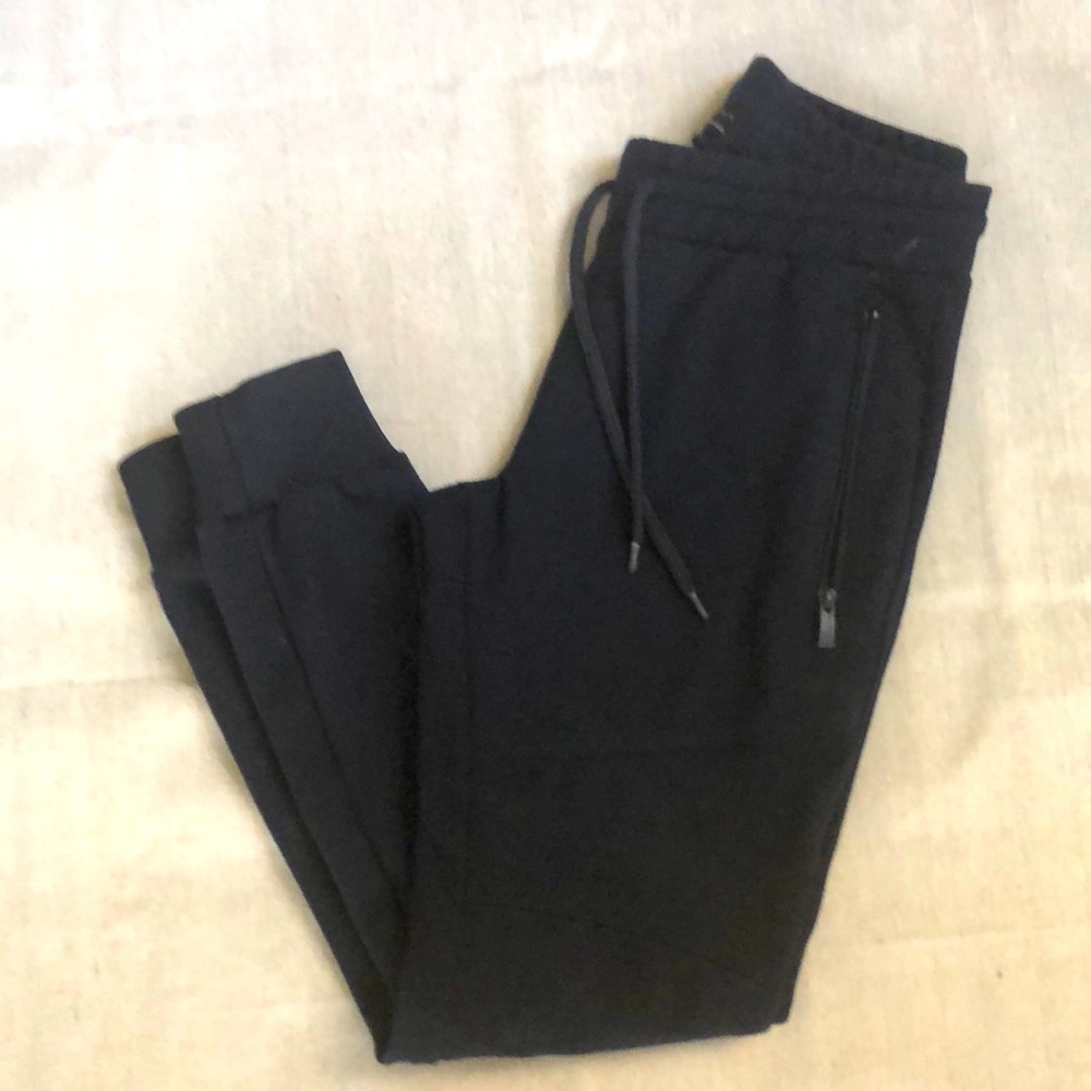 Mens black skinny joggers pants